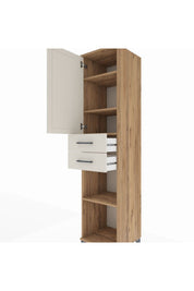 Hyperion Dolap 4 Raflı 2 Çekmeceli 44x44x195 - S58M089V7B