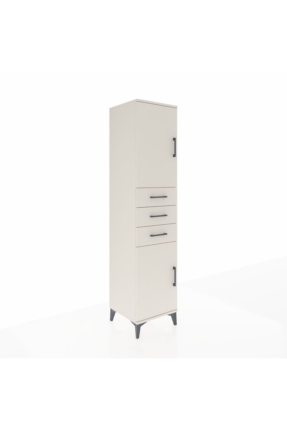 Hyperion Dolap 3 Raflı 3 Çekmeceli 2 Kapaklı 44x44x195 - S58M090V1B