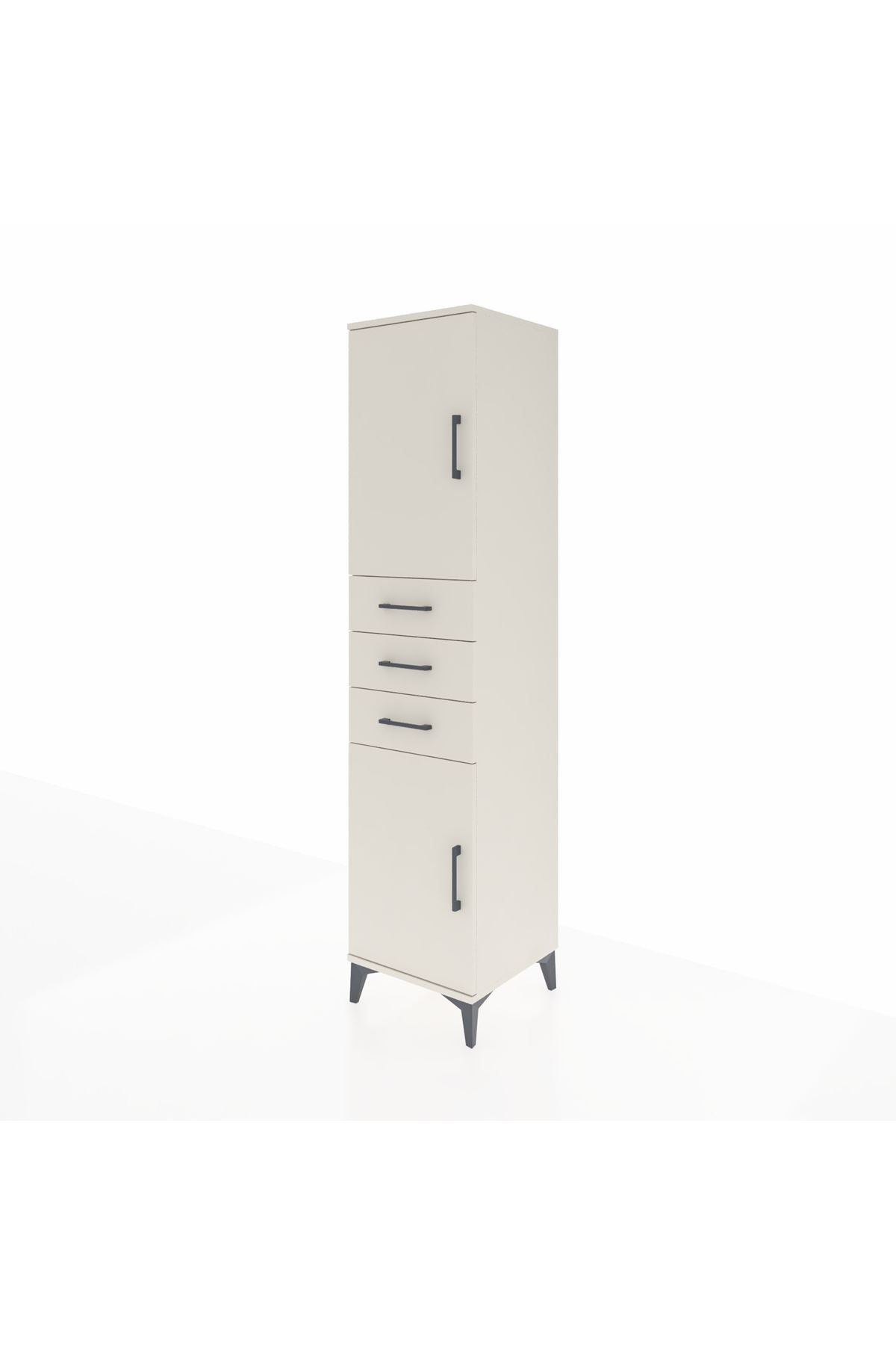 Hyperion Dolap 3 Raflı 3 Çekmeceli 2 Kapaklı 44x44x195 - S58M090V1B
