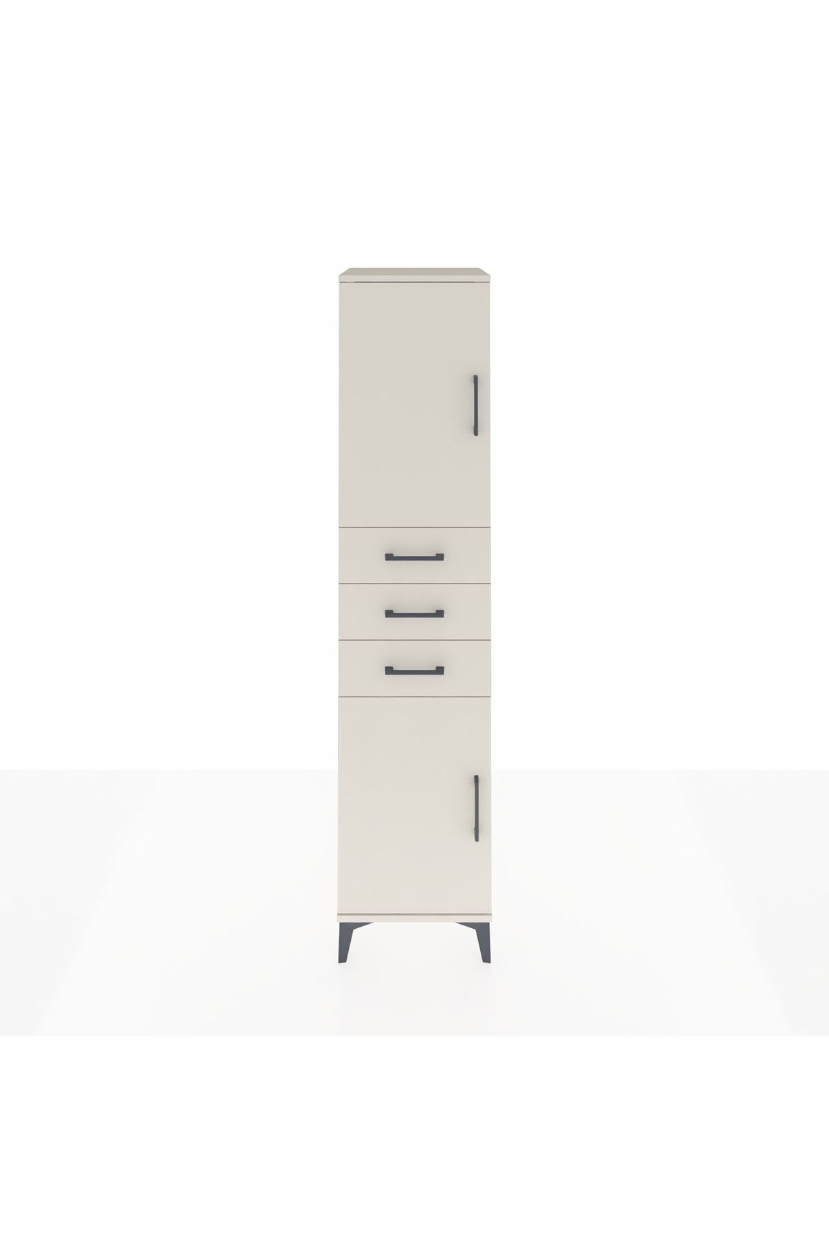 Hyperion Dolap 3 Raflı 3 Çekmeceli 2 Kapaklı 44x44x195 - S58M090V1B