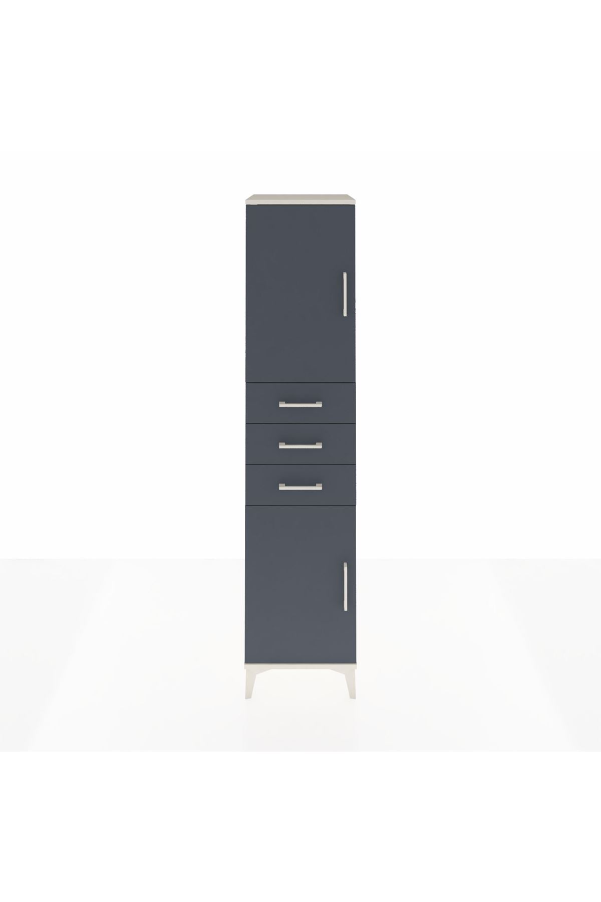 Hyperion Dolap 3 Raflı 3 Çekmeceli 2 Kapaklı 44x44x195 - S58M090V2B