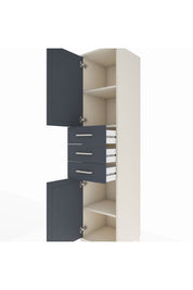 Hyperion Dolap 3 Raflı 3 Çekmeceli 2 Kapaklı 44x44x195 - S58M090V2B