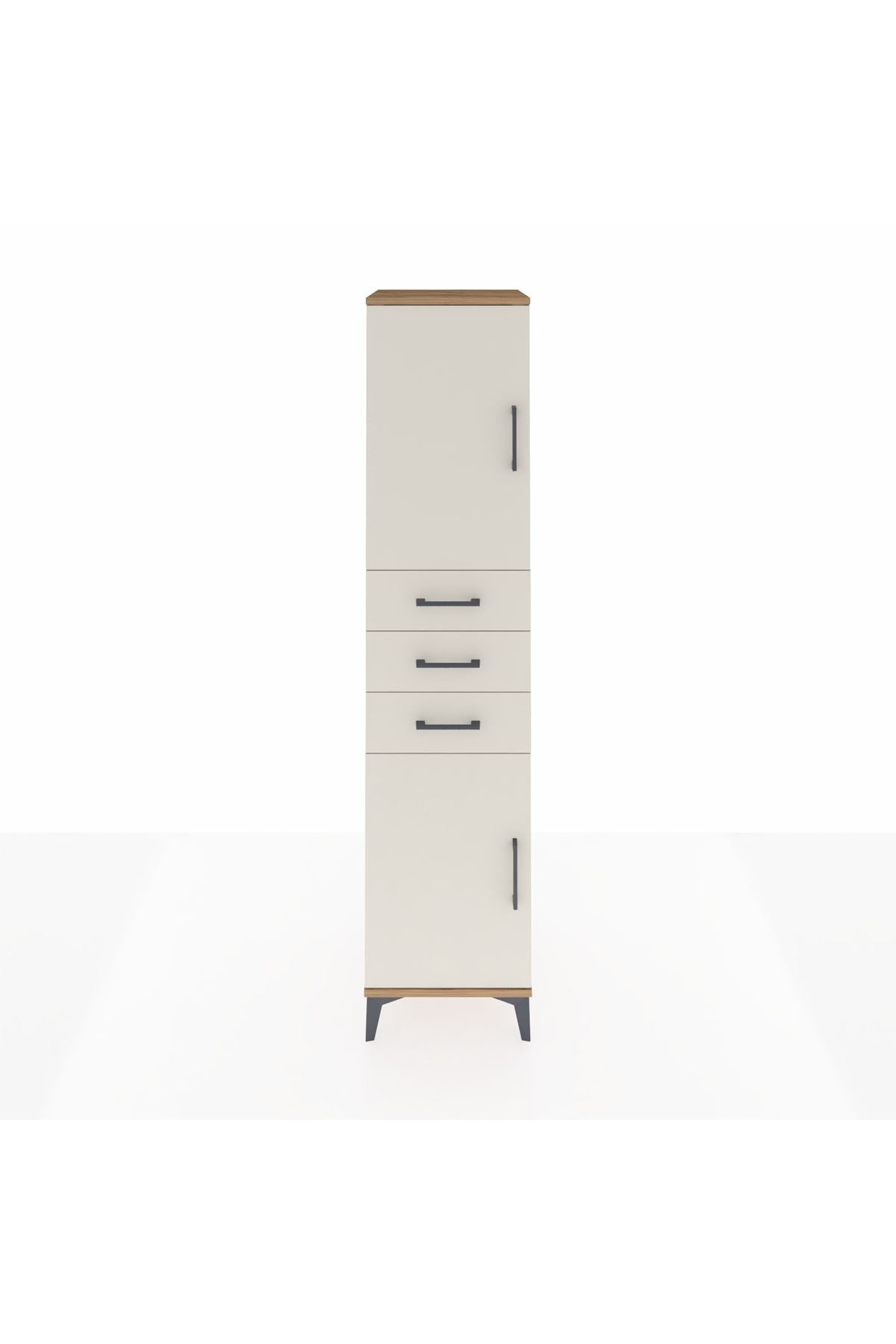 Hyperion Dolap 3 Raflı 3 Çekmeceli 2 Kapaklı 44x44x195 - S58M090V7B
