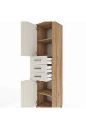 Hyperion Dolap 3 Raflı 3 Çekmeceli 2 Kapaklı 44x44x195 - S58M090V7B