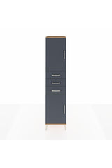 Hyperion Dolap 3 Raflı 3 Çekmeceli 2 Kapaklı 44x44x195