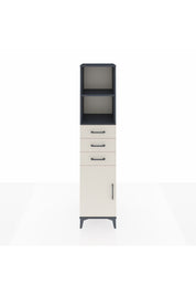 Hyperion Dolap 3 Raflı 3 Çekmeceli Tek Kapaklı 44x44x195 - S58M091V4B