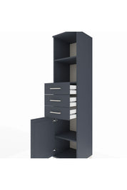 Hyperion Dolap 3 Raflı 3 Çekmeceli Tek Kapaklı 44x44x195 - S58M091V5B