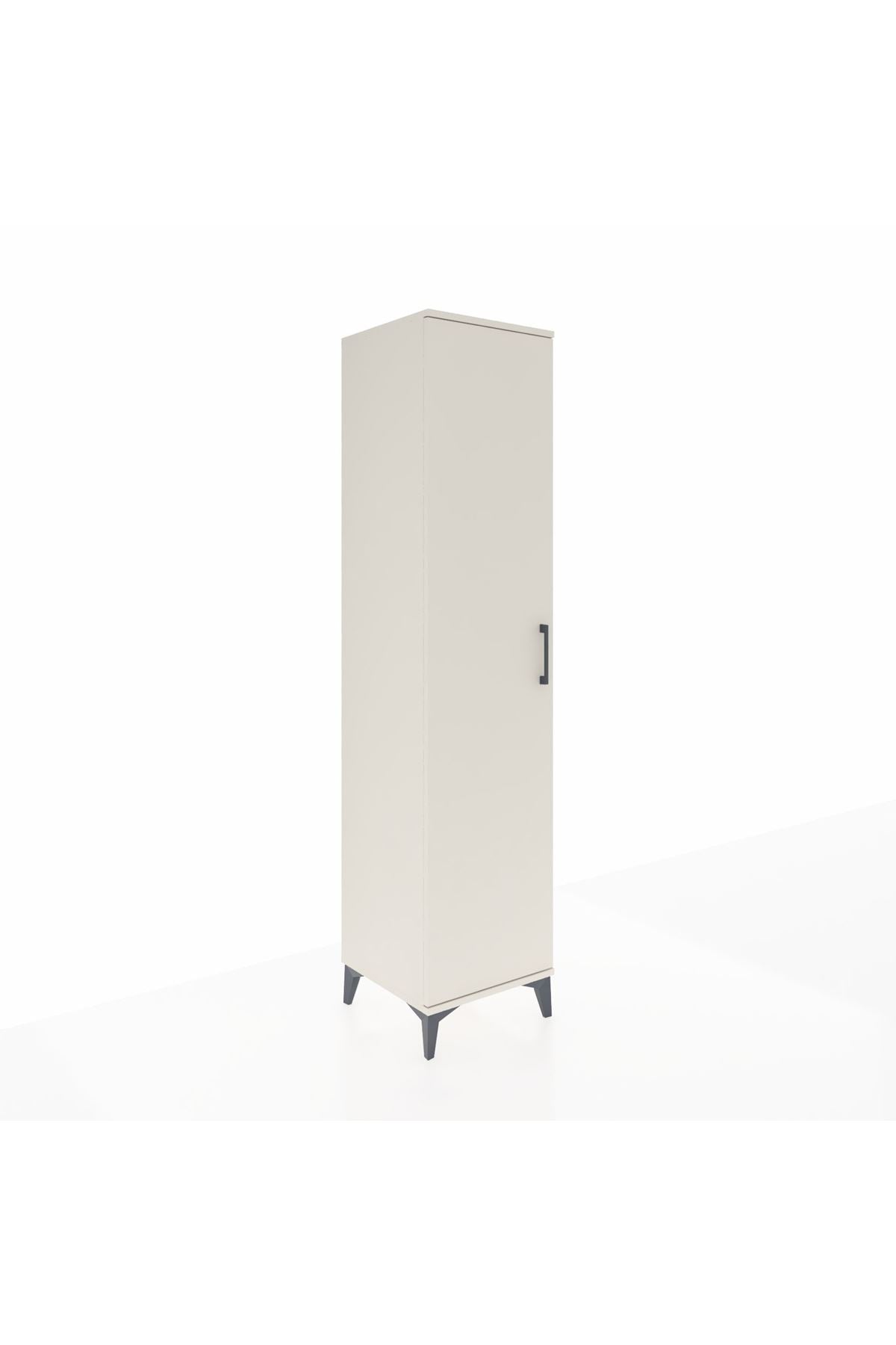 Hyperion Dolap 3 Raflı Tek Kapaklı Tek Askılı 44x44x195 - S58M093V1B