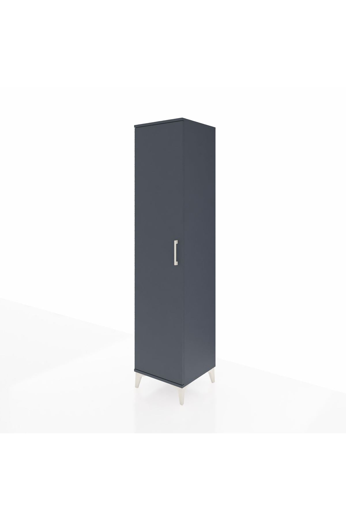 Hyperion Dolap 3 Raflı Tek Kapaklı Tek Askılı 44x44x195 - S58M093V5B