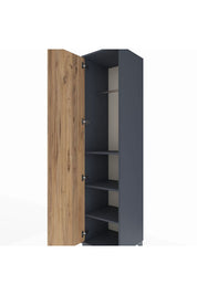 Hyperion Dolap 3 Raflı Tek Kapaklı Tek Askılı 44x44x195 - S58M093V6B