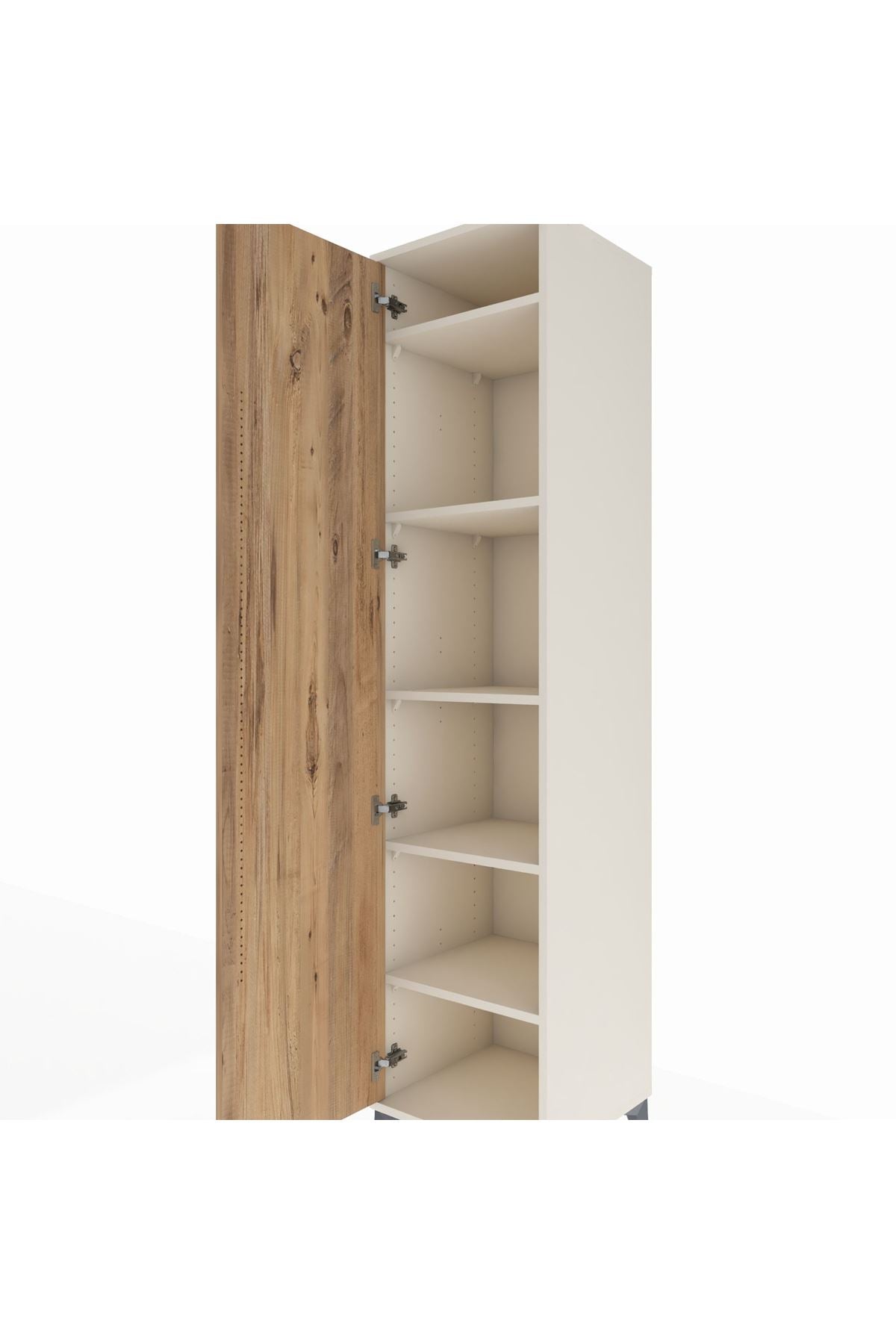 Hyperion Dolap 5 Raflı Tek Kapaklı 44x44x195 - S58M095V3B