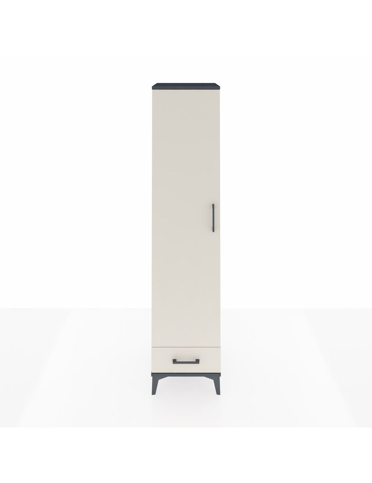 Hyperion Dolap 3 Raflı Tek Çekmeceli Tek Askılı 44x44x195 - S58M098V4B
