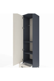 Hyperion Dolap 3 Raflı Tek Çekmeceli Tek Askılı 44x44x195 - S58M098V4B