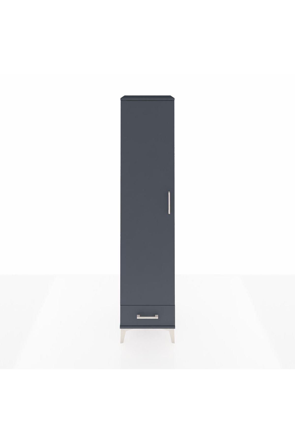Hyperion Dolap 3 Raflı Tek Çekmeceli Tek Askılı 44x44x195 - S58M098V5B