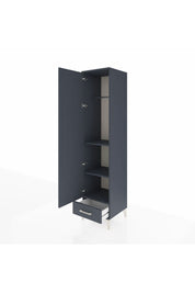 Hyperion Dolap 3 Raflı Tek Çekmeceli Tek Askılı 44x44x195 - S58M098V5B