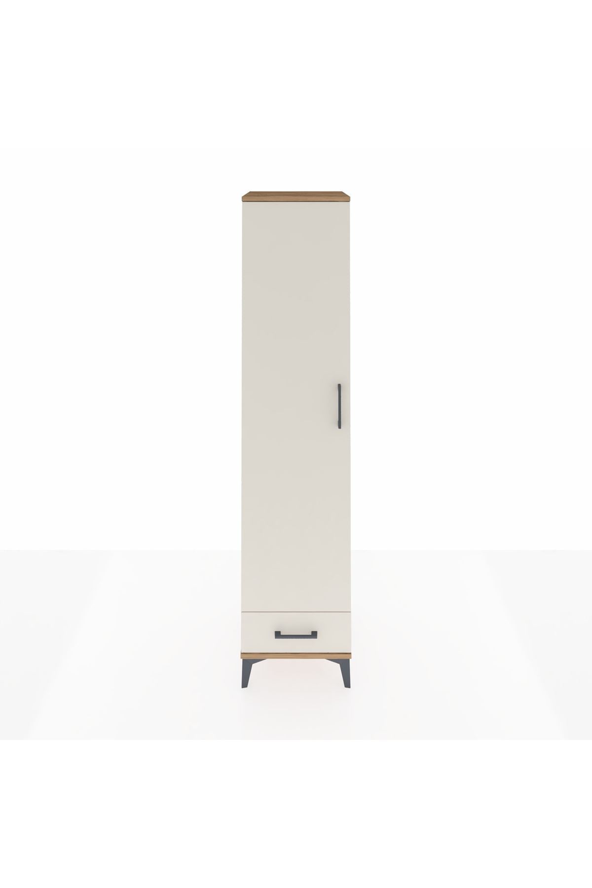 Hyperion Dolap 3 Raflı Tek Çekmeceli Tek Askılı 44x44x195 - S58M098V7B