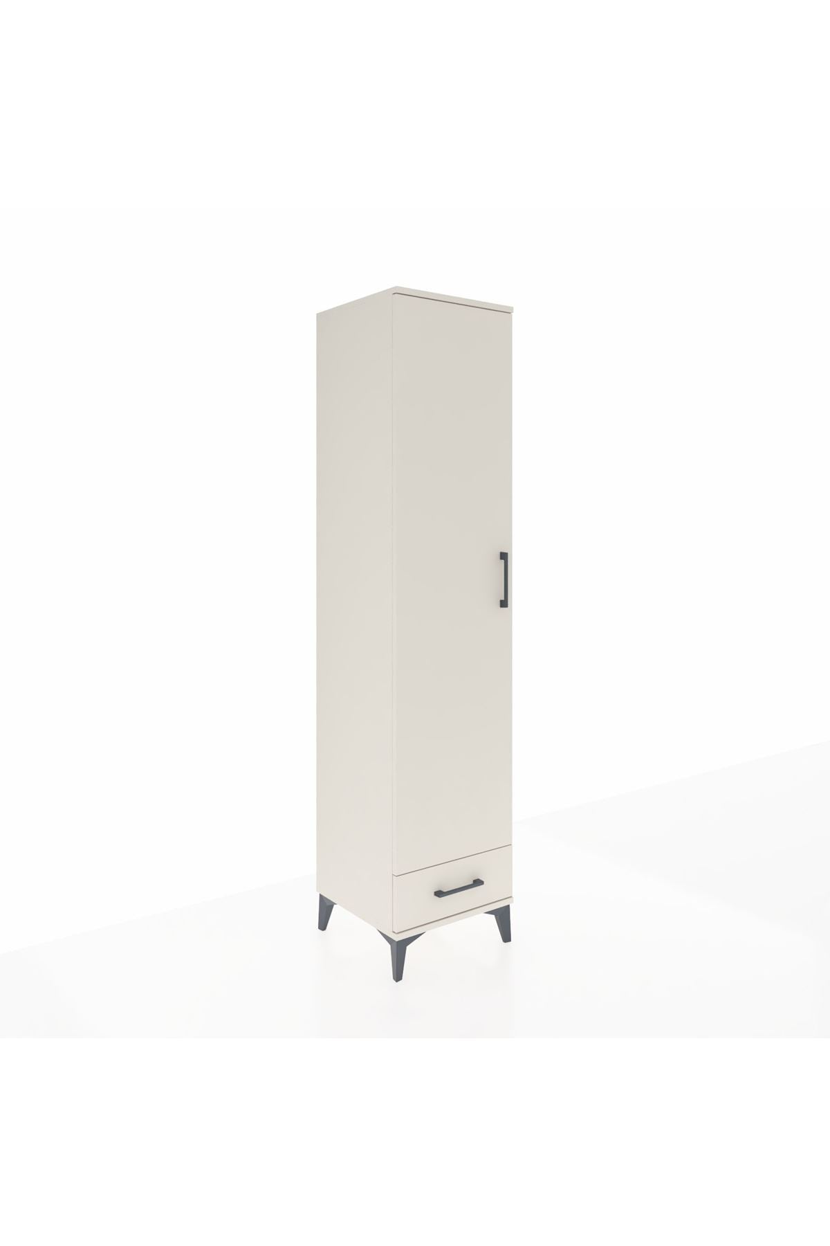 Hyperion Dolap 5 Raflı Tek Çekmeceli Tek Kapaklı 44x44x195 - S58M099V1B