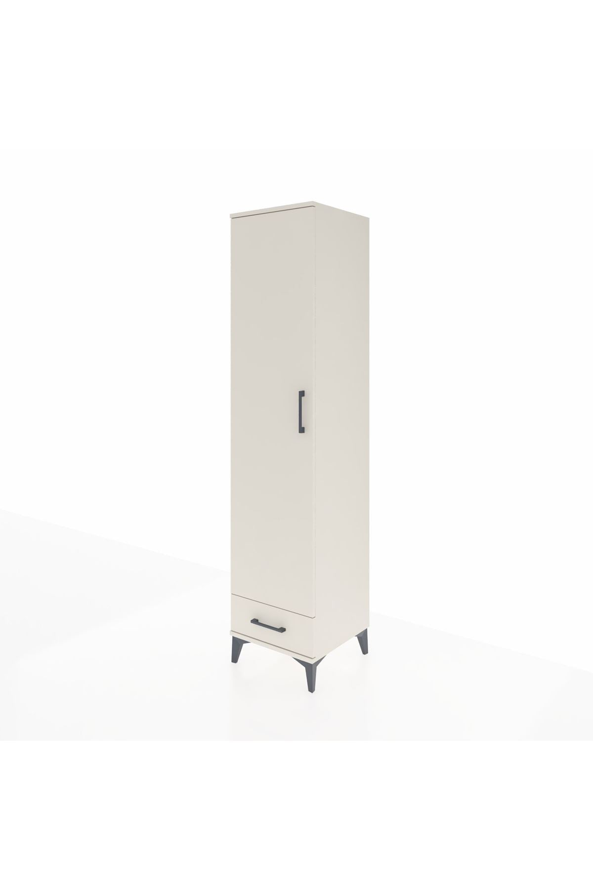 Hyperion Dolap 5 Raflı Tek Çekmeceli Tek Kapaklı 44x44x195 - S58M099V1B