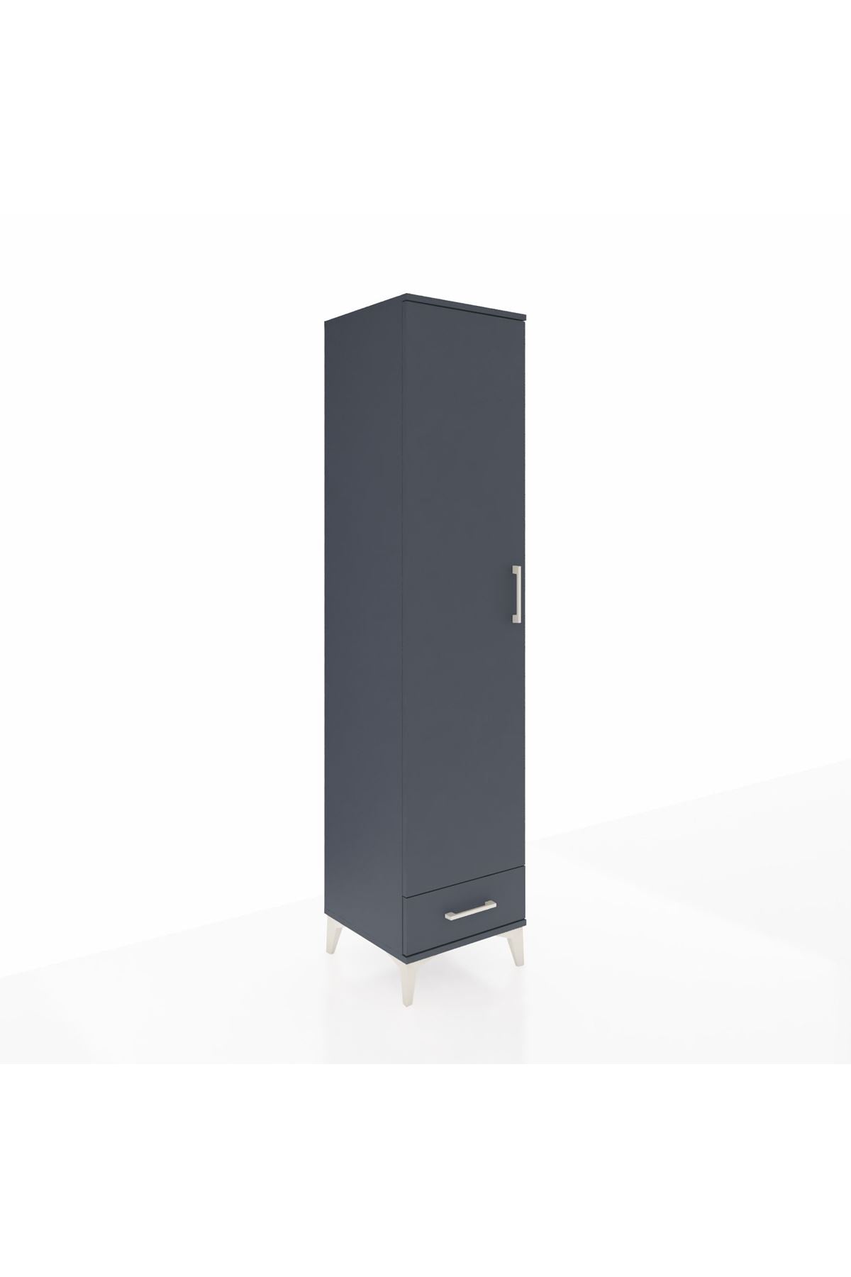 Hyperion Dolap 5 Raflı Tek Çekmeceli Tek Kapaklı 44x44x195 - S58M099V5B