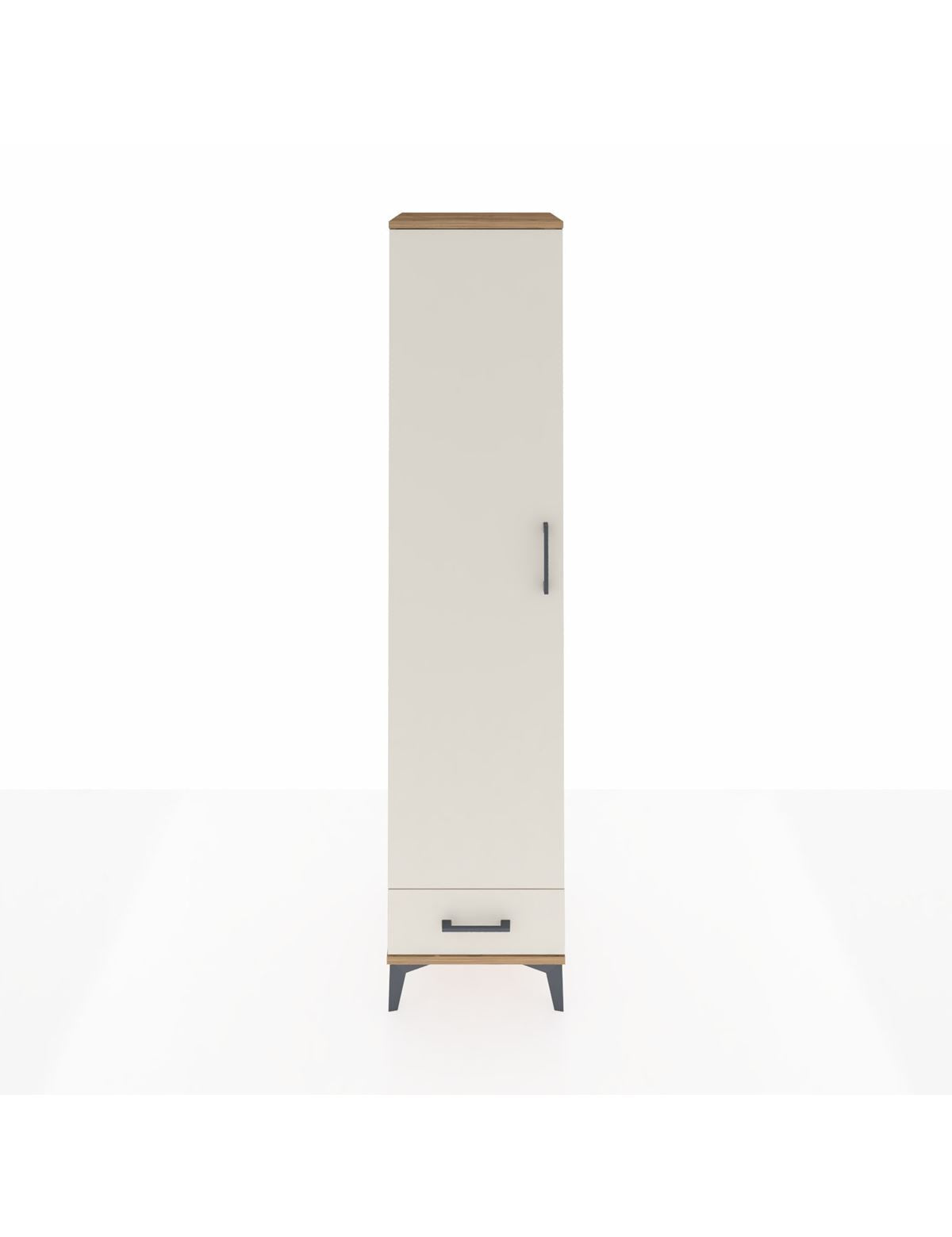 Hyperion Dolap 5 Raflı Tek Çekmeceli Tek Kapaklı 44x44x195 - S58M099V7B