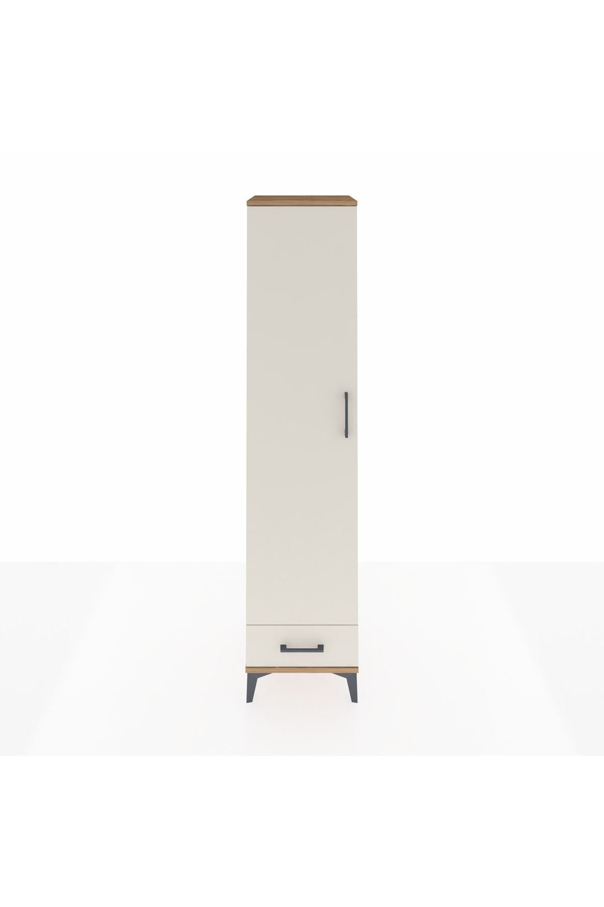 Hyperion Dolap 5 Raflı Tek Çekmeceli Tek Kapaklı 44x44x195 - S58M099V7B