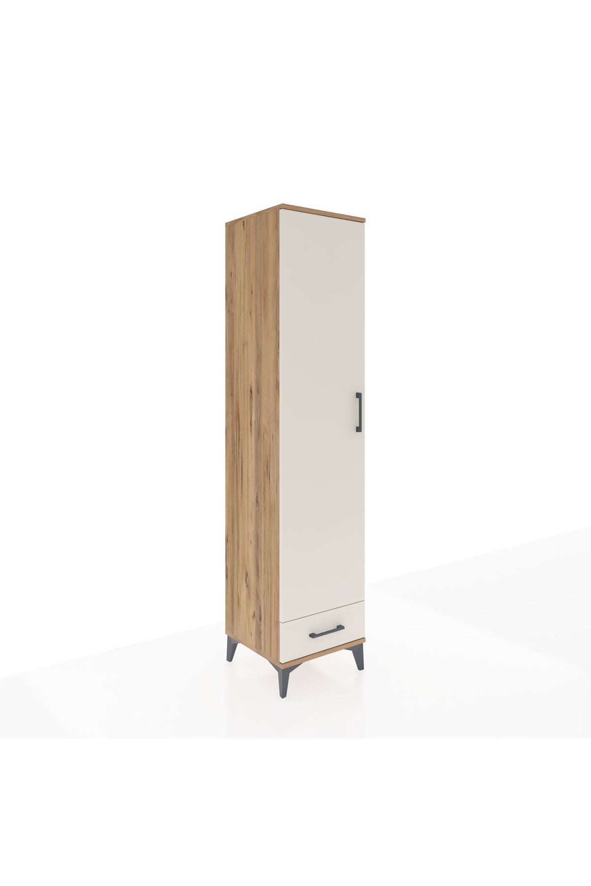 Hyperion Dolap 5 Raflı Tek Çekmeceli Tek Kapaklı 44x44x195 - S58M099V7B