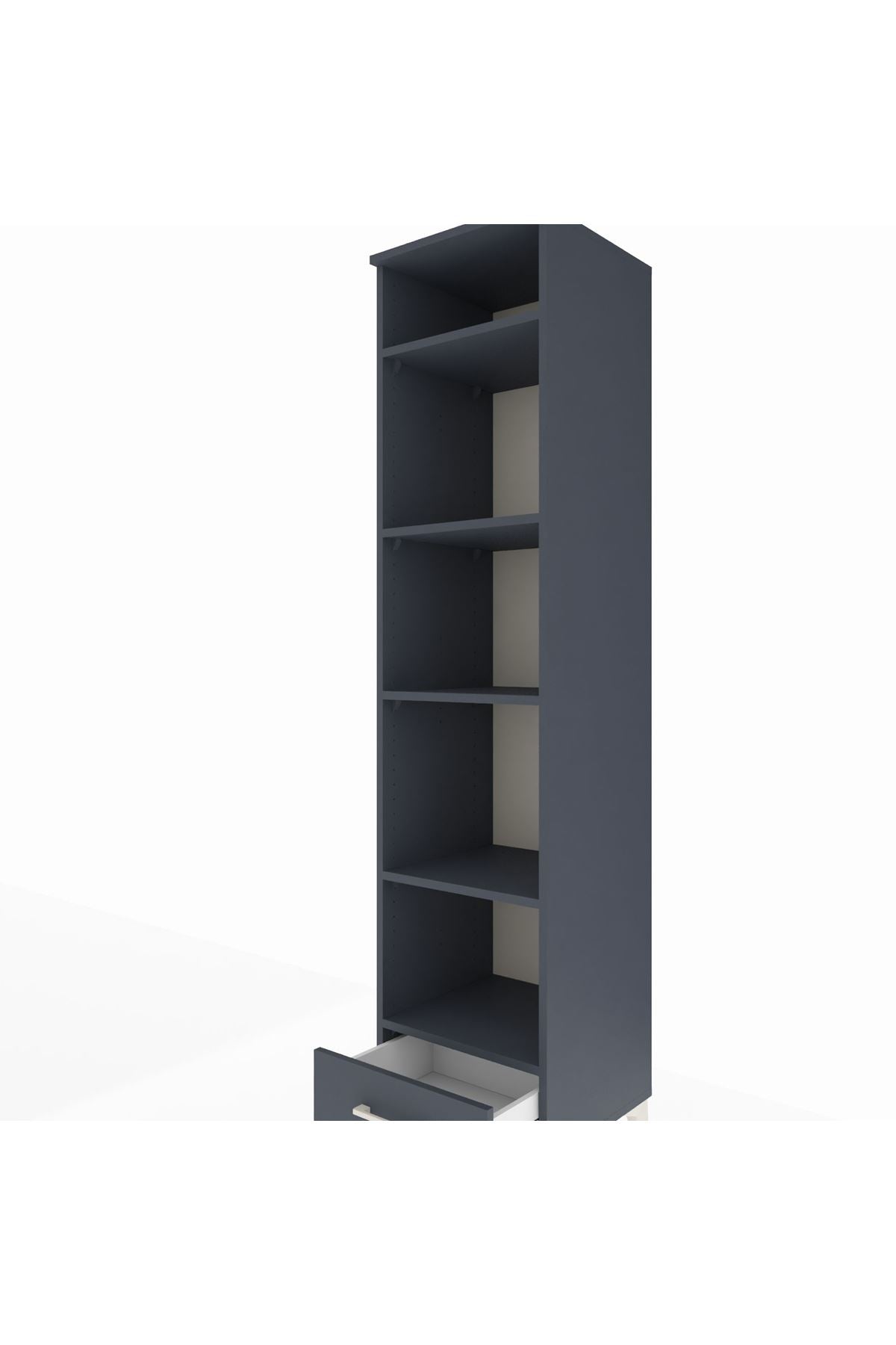 Hyperion Dolap 5 Raflı Tek Çekmeceli 44x44x195 - S58M100V5B