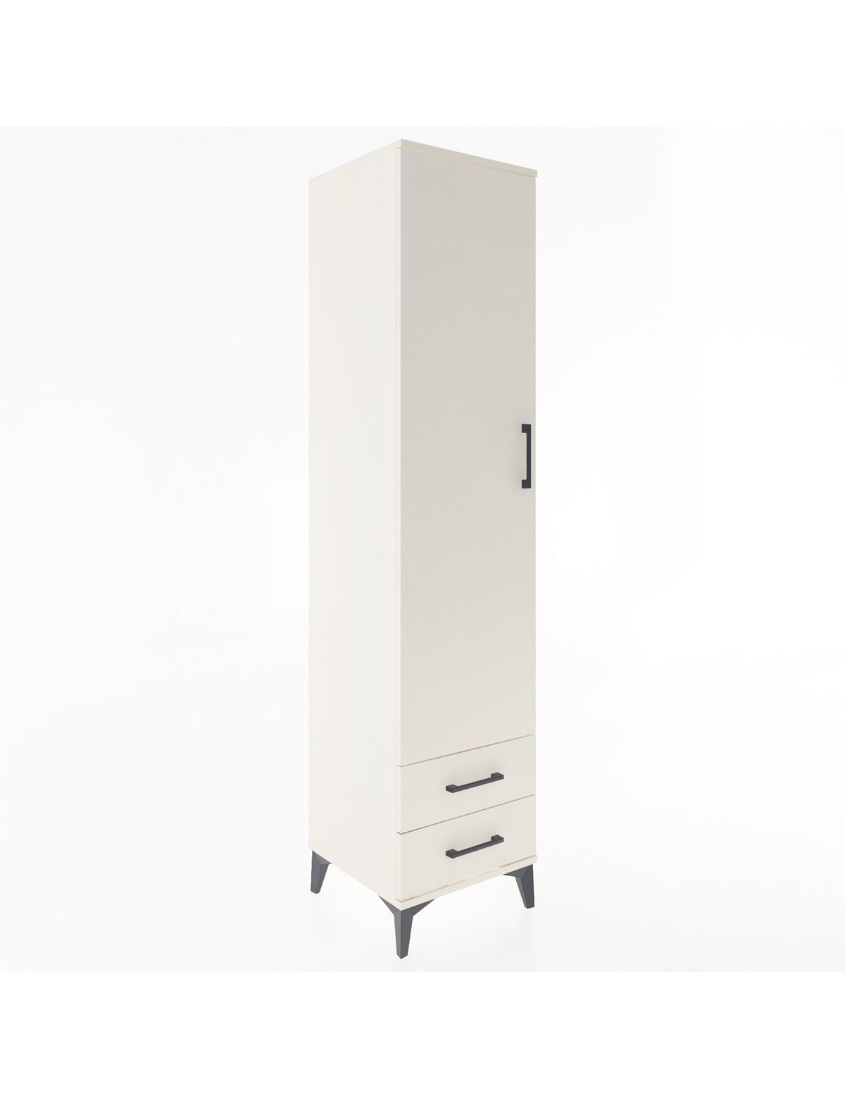 Hyperion Dolap 4 Raflı 2 Çekmeceli Tek Kapaklı 44x44x195 - S58M101V1B