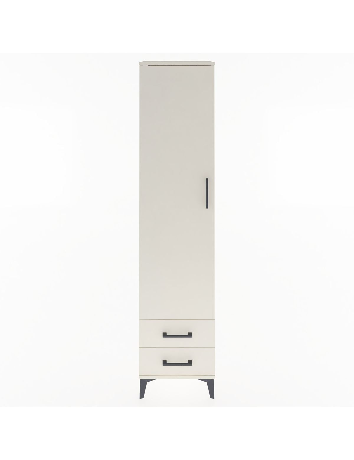 Hyperion Dolap 4 Raflı 2 Çekmeceli Tek Kapaklı 44x44x195 - S58M101V1B