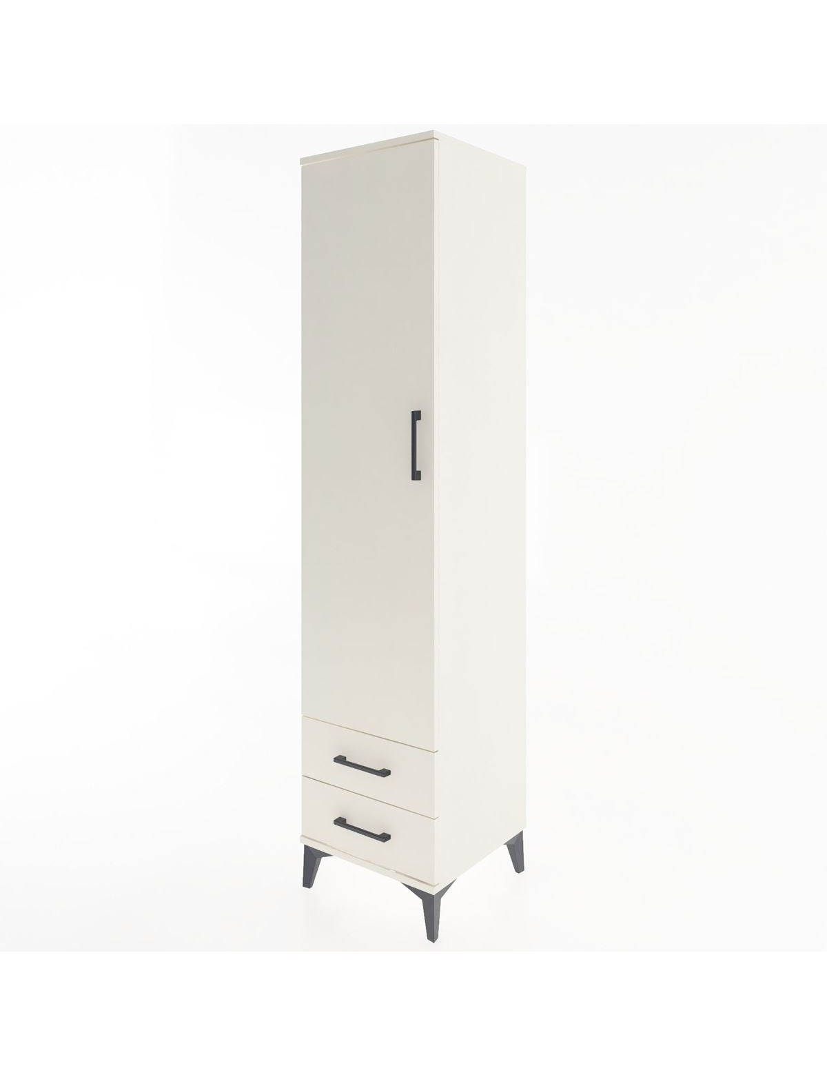 Hyperion Dolap 4 Raflı 2 Çekmeceli Tek Kapaklı 44x44x195 - S58M101V1B