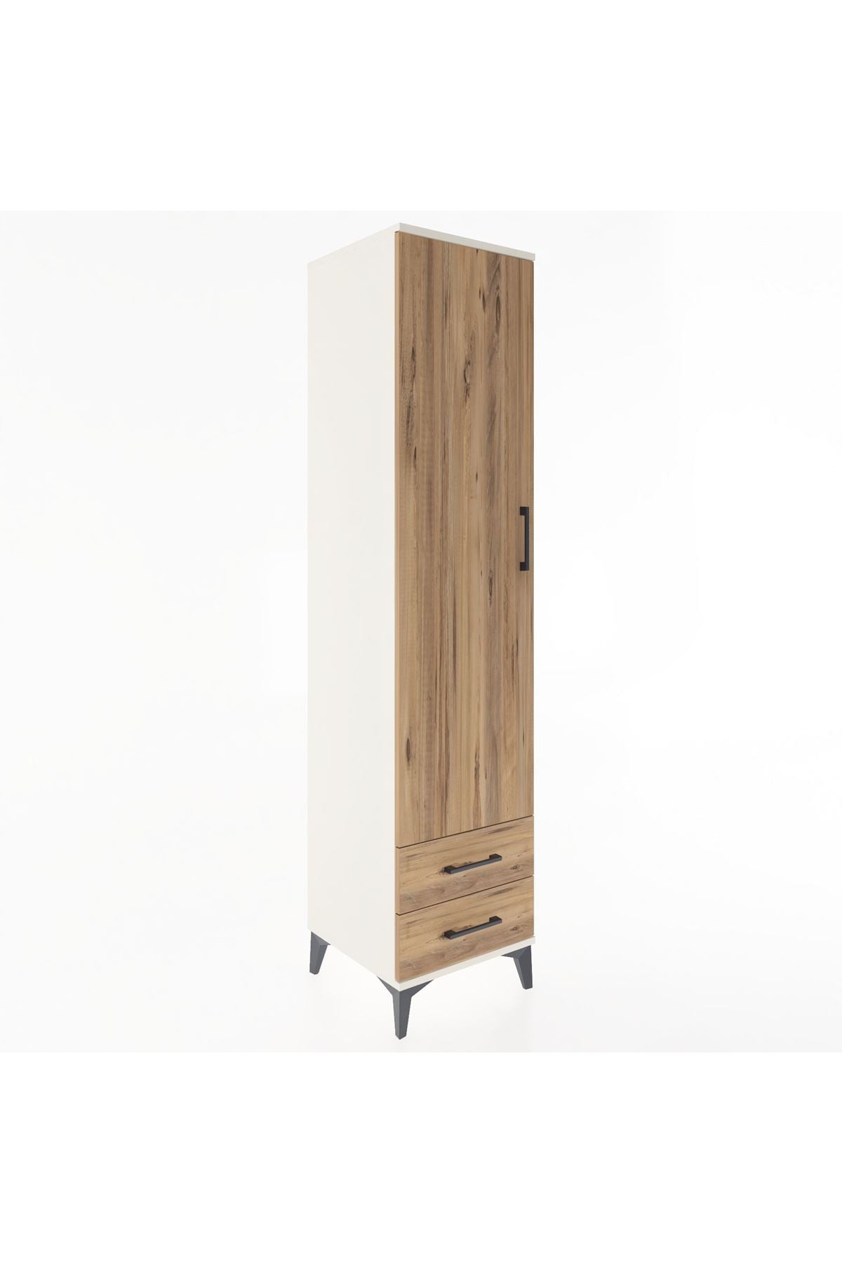 Hyperion Dolap 4 Raflı 2 Çekmeceli Tek Kapaklı 44x44x195 - S58M101V3B