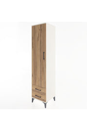 Hyperion Dolap 4 Raflı 2 Çekmeceli Tek Kapaklı 44x44x195 - S58M101V3B