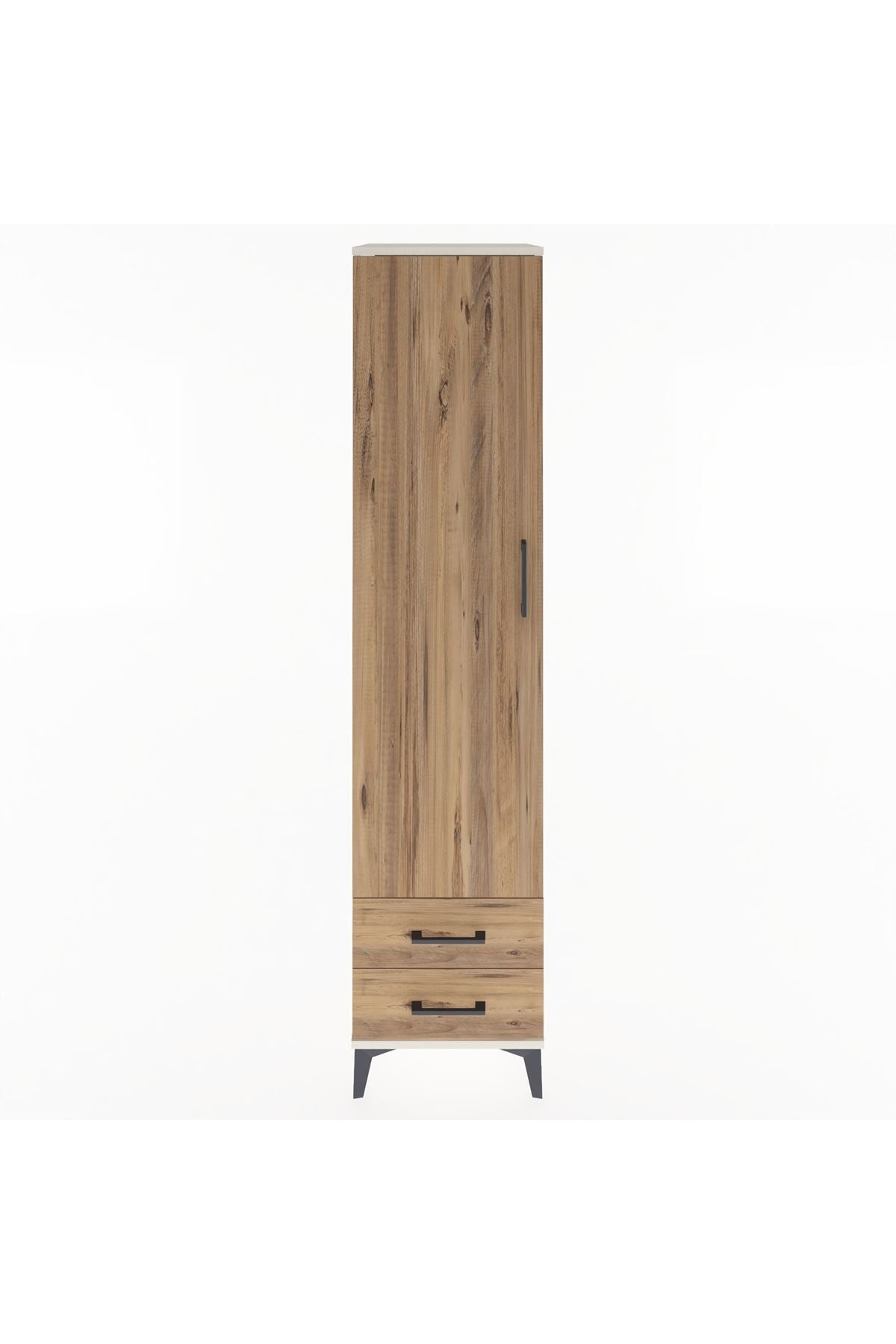 Hyperion Dolap 4 Raflı 2 Çekmeceli Tek Kapaklı 44x44x195 - S58M101V3B