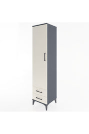 Hyperion Dolap 4 Raflı 2 Çekmeceli Tek Kapaklı 44x44x195 - S58M101V4B