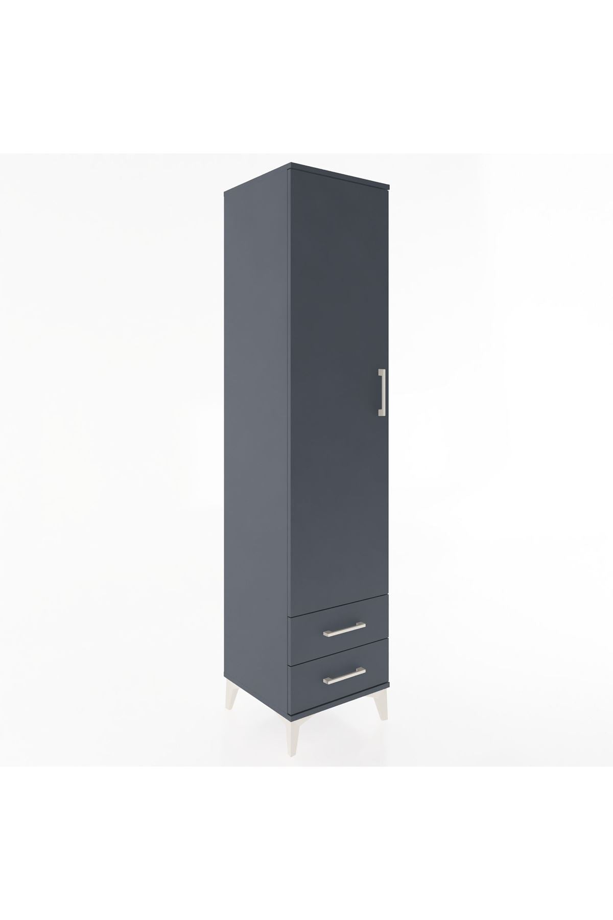 Hyperion Dolap 4 Raflı 2 Çekmeceli Tek Kapaklı 44x44x195 - S58M101V5B