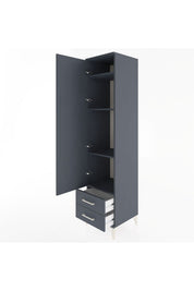 Hyperion Dolap 4 Raflı 2 Çekmeceli Tek Kapaklı 44x44x195 - S58M101V5B
