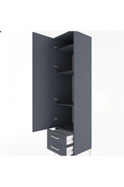 Hyperion Dolap 4 Raflı 2 Çekmeceli Tek Kapaklı 44x44x195 - S58M101V5B