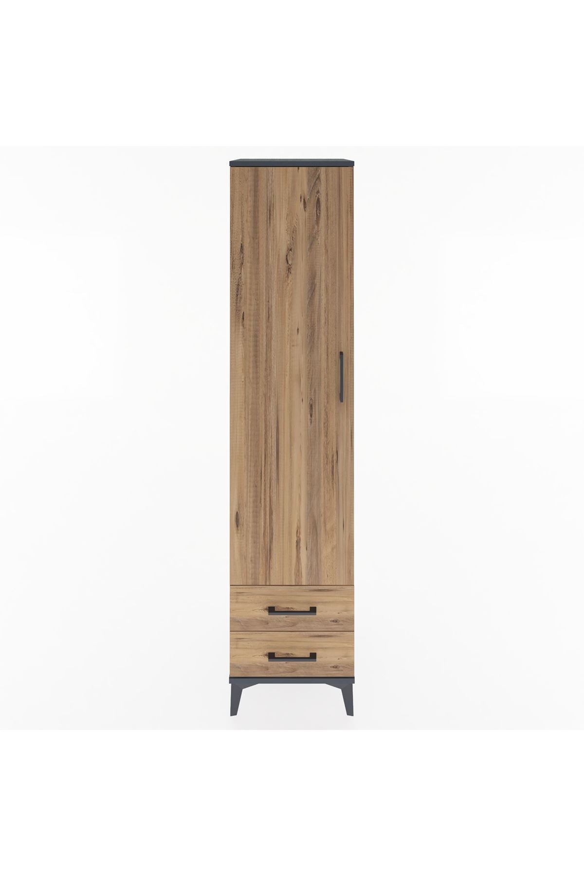 Hyperion Dolap 4 Raflı 2 Çekmeceli Tek Kapaklı 44x44x195 - S58M101V6B