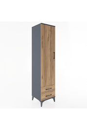 Hyperion Dolap 4 Raflı 2 Çekmeceli Tek Kapaklı 44x44x195 - S58M101V6B