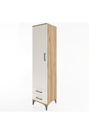 Hyperion Dolap 4 Raflı 2 Çekmeceli Tek Kapaklı 44x44x195 - S58M101V7B