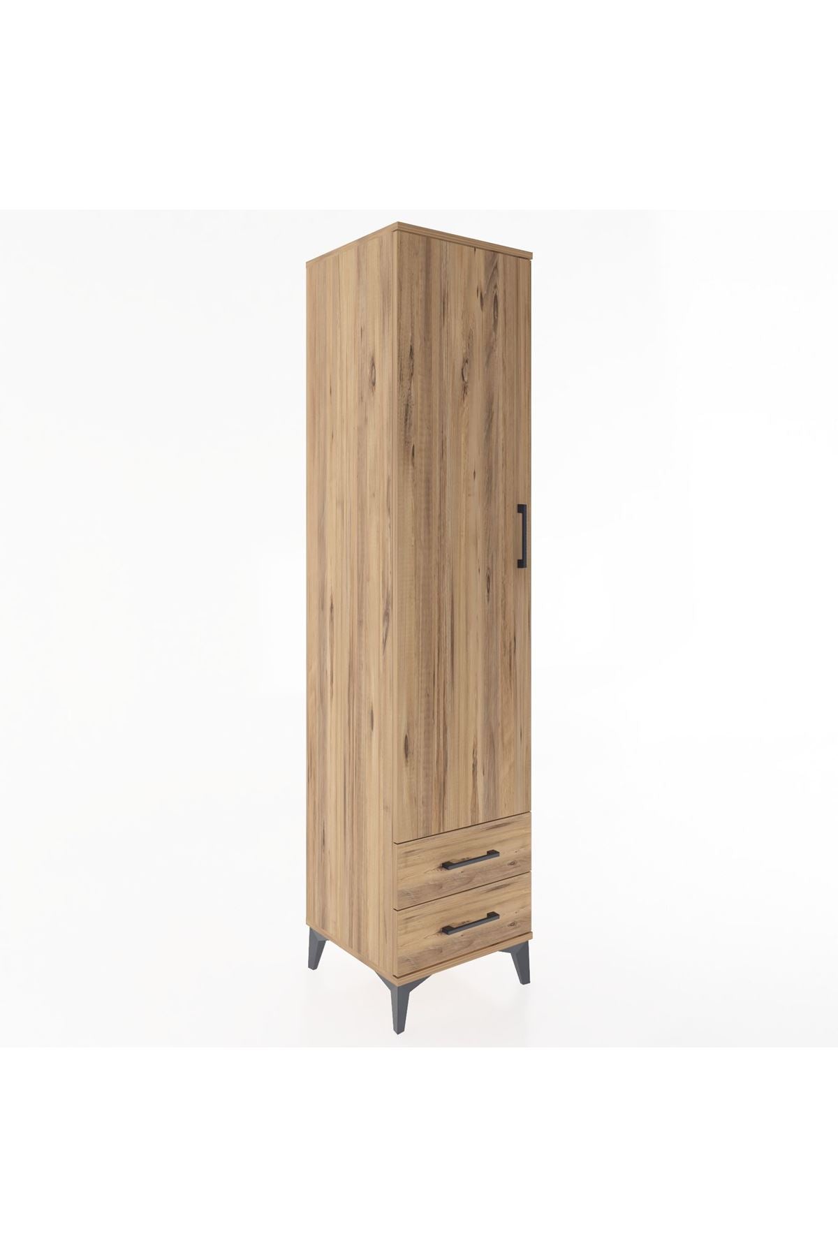 Hyperion Dolap 4 Raflı 2 Çekmeceli Tek Kapaklı 44x44x195 - S58M101V9B