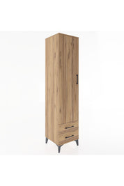 Hyperion Dolap 4 Raflı 2 Çekmeceli Tek Kapaklı 44x44x195 - S58M101V9B