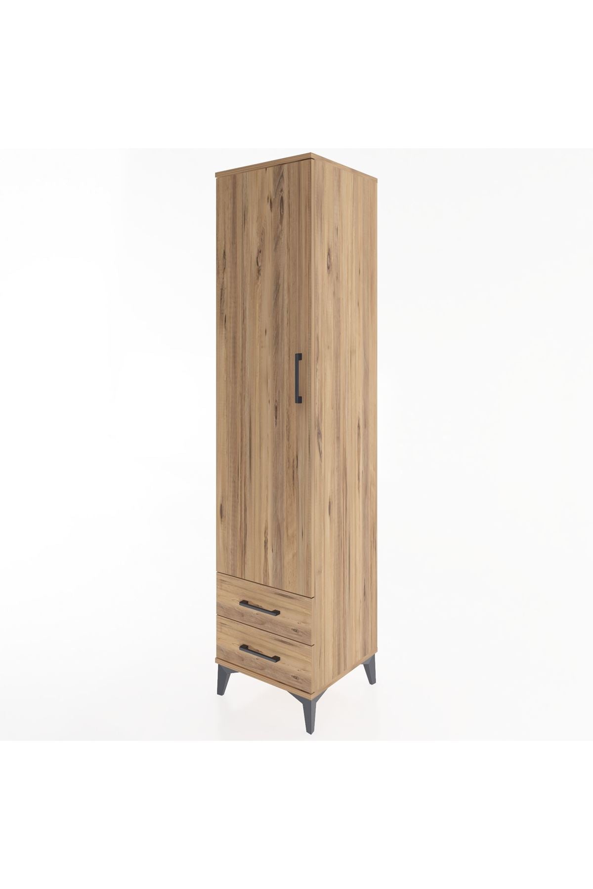 Hyperion Dolap 4 Raflı 2 Çekmeceli Tek Kapaklı 44x44x195 - S58M101V9B