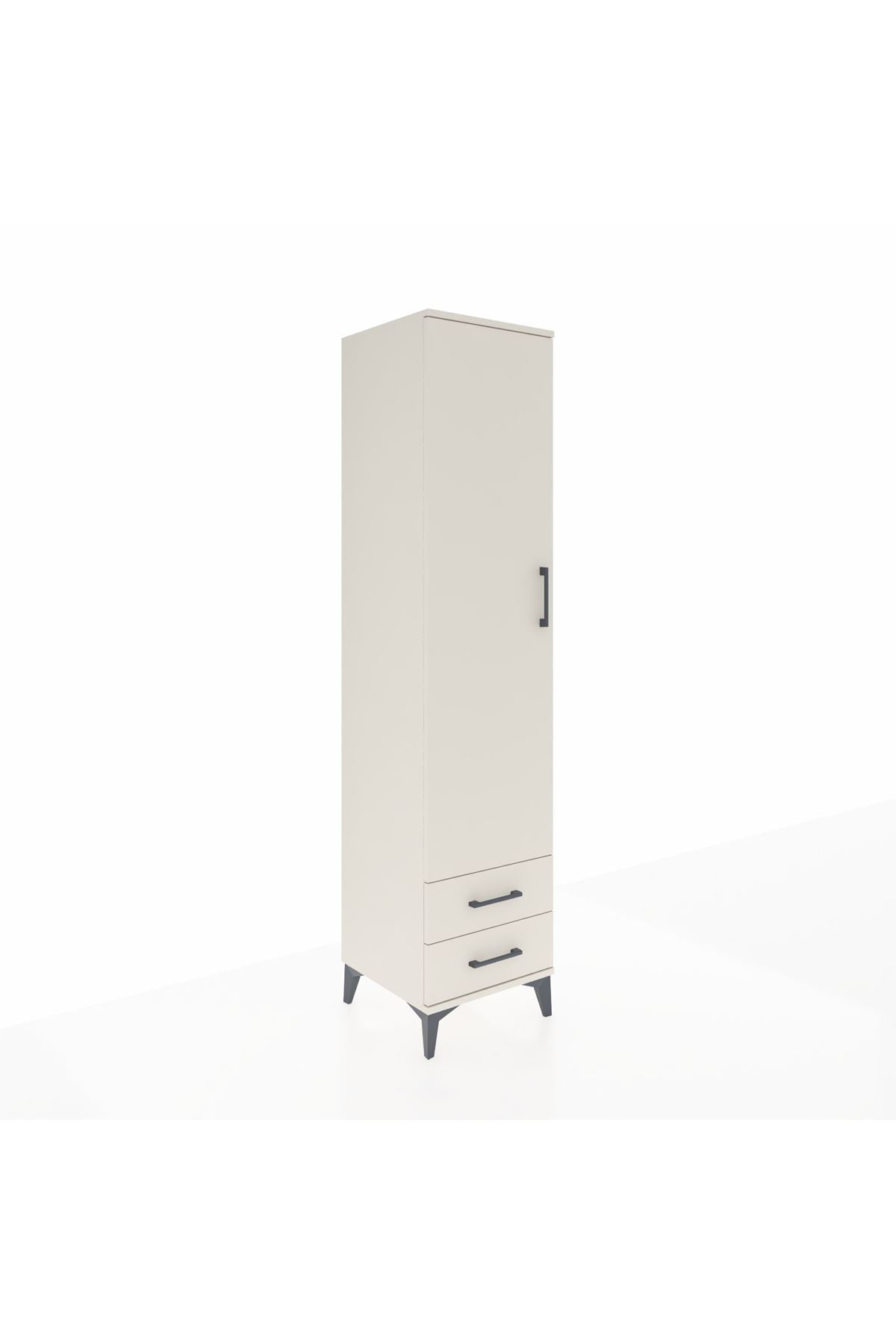Hyperion Dolap 2 Raflı 2 Çekmeceli Tek Askılı 44x44x195 - S58M102V1B