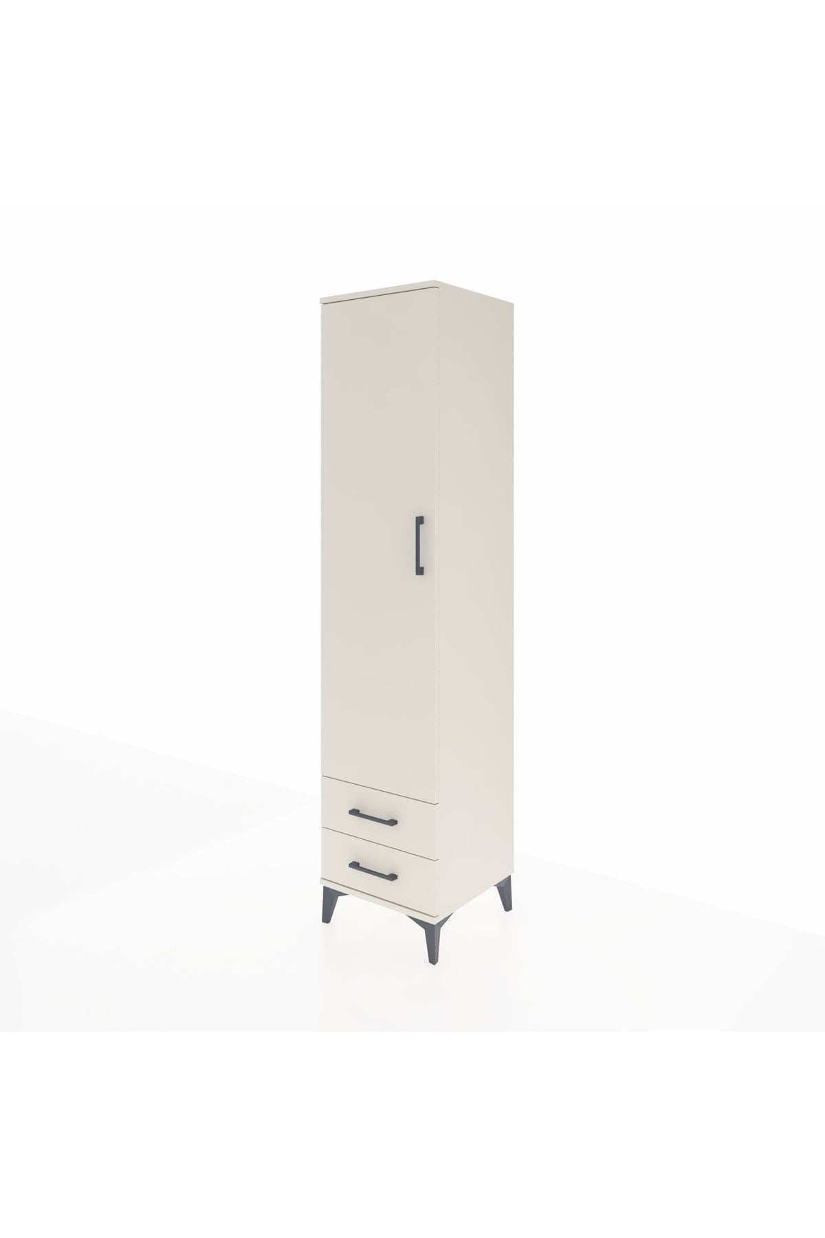 Hyperion Dolap 2 Raflı 2 Çekmeceli Tek Askılı 44x44x195 - S58M102V1B