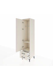 Hyperion Dolap 2 Raflı 2 Çekmeceli Tek Askılı 44x44x195 - S58M102V1B