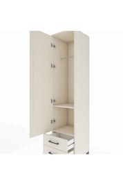 Hyperion Dolap 2 Raflı 2 Çekmeceli Tek Askılı 44x44x195 - S58M102V1B