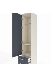 Hyperion Dolap 2 Raflı 2 Çekmeceli Tek Askılı 44x44x195 - S58M102V2B