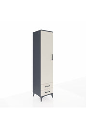 Hyperion Dolap 2 Raflı 2 Çekmeceli Tek Askılı 44x44x195 - S58M102V4B