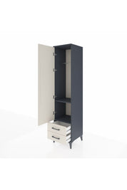 Hyperion Dolap 2 Raflı 2 Çekmeceli Tek Askılı 44x44x195 - S58M102V4B